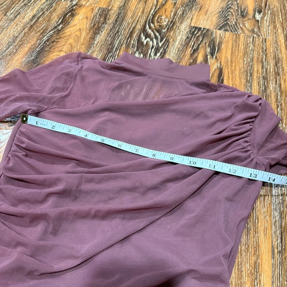 Weissman Size MA Dusty Rose Pink / Purple Long Sleeve Dance Dress Leotard Girls - Picture 5 of 8